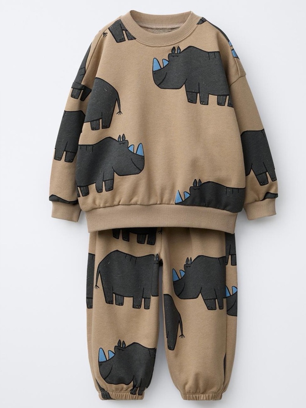 Zara rhino print set